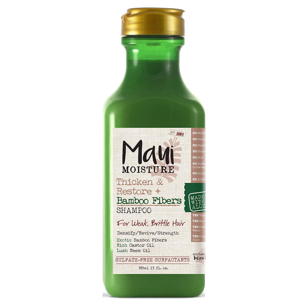 Maui Moisture Thicken &amp; Restore + Bamboo Fibers Shampoo - 13 oz
