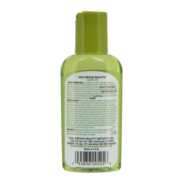 Hollywood Beauty Olive Premium Oil - Helps Fight Hair Breakage - 8 oz