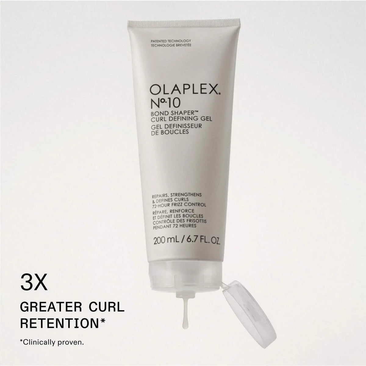 Olaplex No.10 Bond Shaper Curl Defining Gel 200 ml — tube with manufacturer curl retention claim