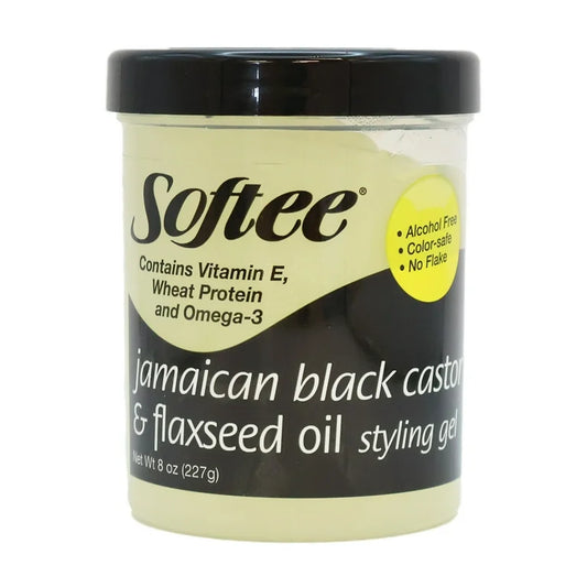 Softee Styling Gel Jamaican Black Castor and Flaxseed Oil, 8 oz