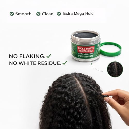 Dr Girls Super Grow Loc & Twists Braiding Conditioning Gel/9.8oz/ Extra Mega Hold (Avocado + Tea Tree)|B0G67KSHDL