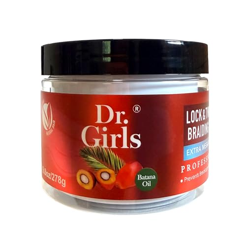 Dr Girls Super Grow Loc & Twists Braiding Conditioning Gel/9.8oz/ Extra Mega Hold (Avocado + Tea Tree)|B0G67KSHDL