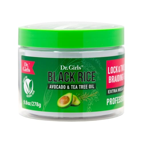 Dr Girls Super Grow Loc & Twists Braiding Conditioning Gel/9.8oz/ Extra Mega Hold (Avocado + Tea Tree)|B0G67KSHDL