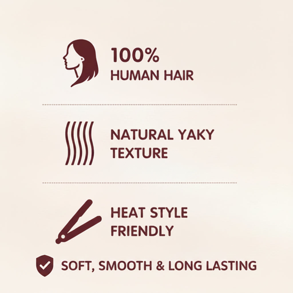Bobbi Boss Visso Yaky 100% Human Hair Extra Volume