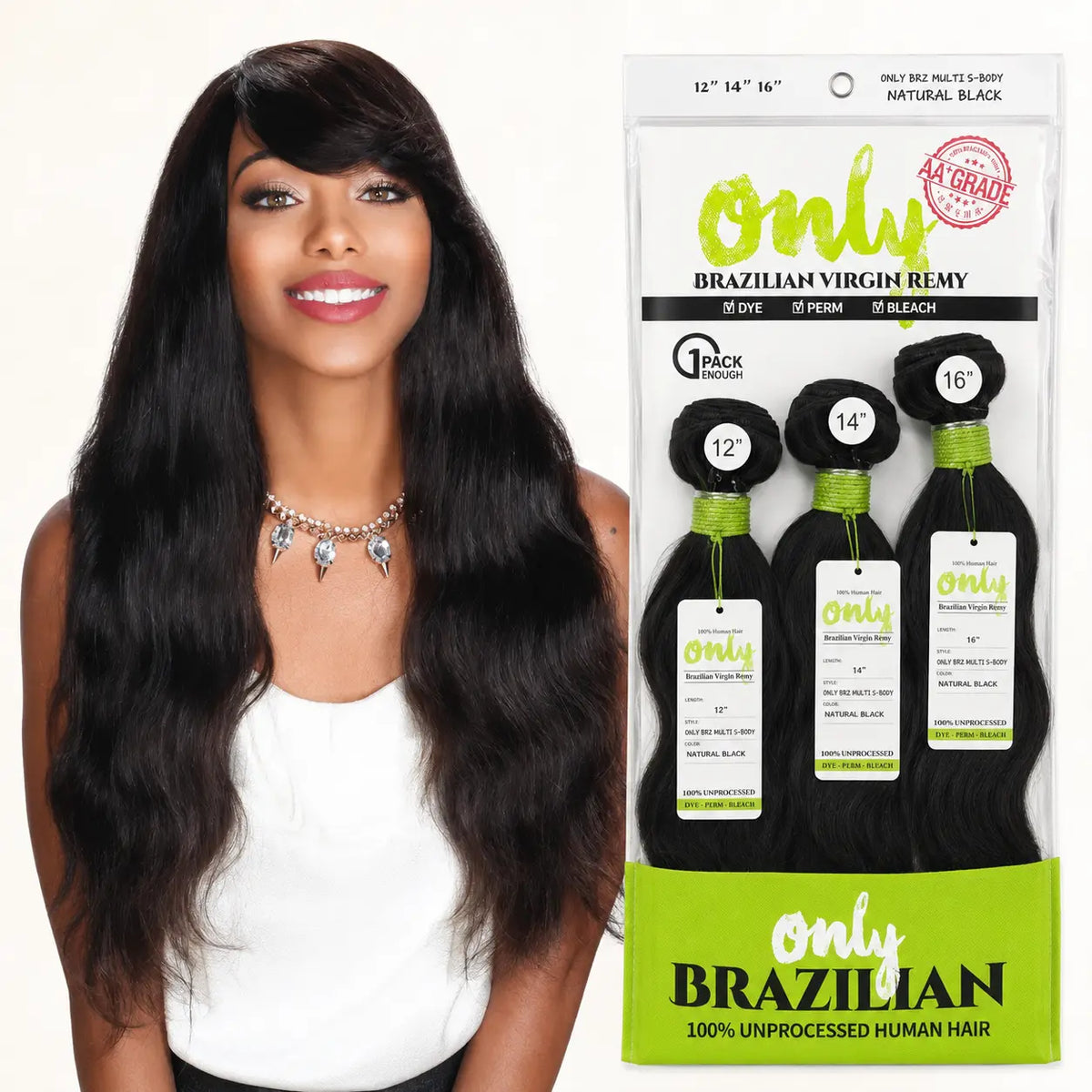 ONLY BRZ MULTI S-BODY BRAZILIAN VIRGIN REMY 100% UNPROCESSED HUMAN HAIR Ultimate Beauty Supply