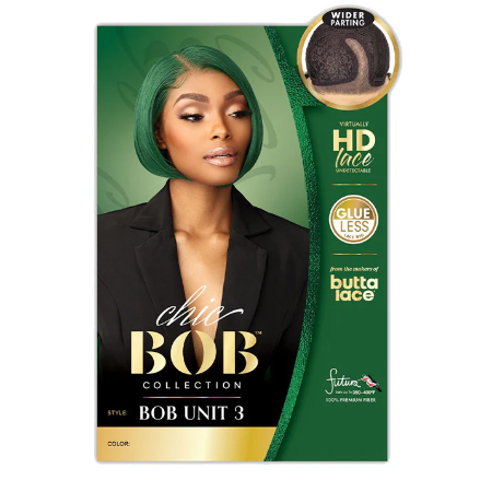 Sensationnel Butta Lace Chic Bob Glueless 5" HD Deep Parting Lace Front Wig - BOB UNIT 3