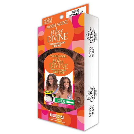 Model Model Miss Divine Glueless Human Hair Blend HD Lace Front Wig - CLEO