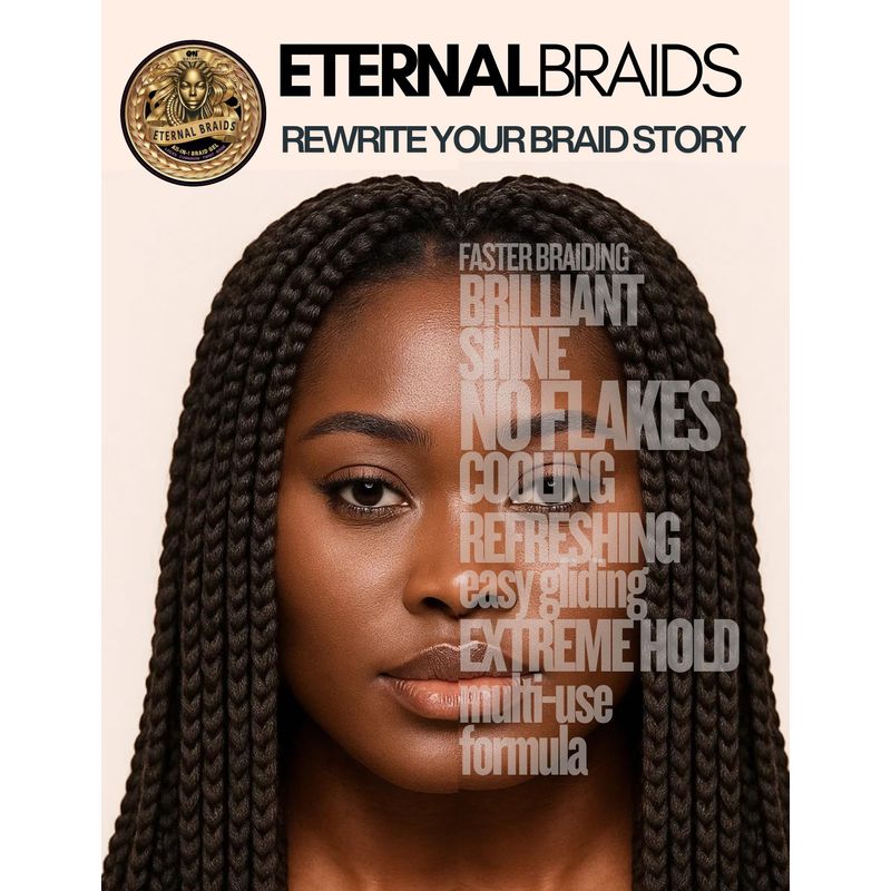ON Natural Eternal Braids All-in-1 Braid Gel – Braided model and styling features