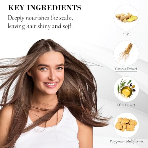 KAISASA Brown Hair Dye Shampoo 3 in 1, Hair Color Shampoo for Cover Grey Hair, Natural with Herbal Ingredient for Men and Women (Brown)|B0DDKSHR96