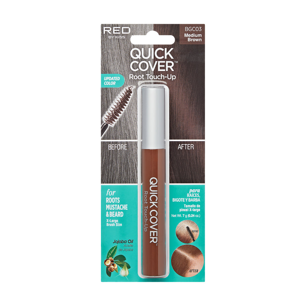 Red By Kiss Quick Cover Root Touch-Up Brush Temporary & Water-Resistant
