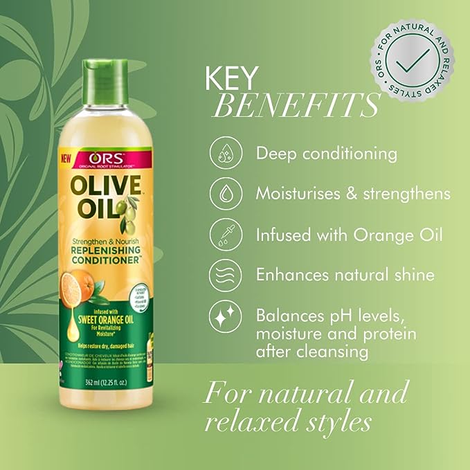 ORS Olive Oil Strengthen & Nourish Replenishing Conditioner - 12.5 oz ORS