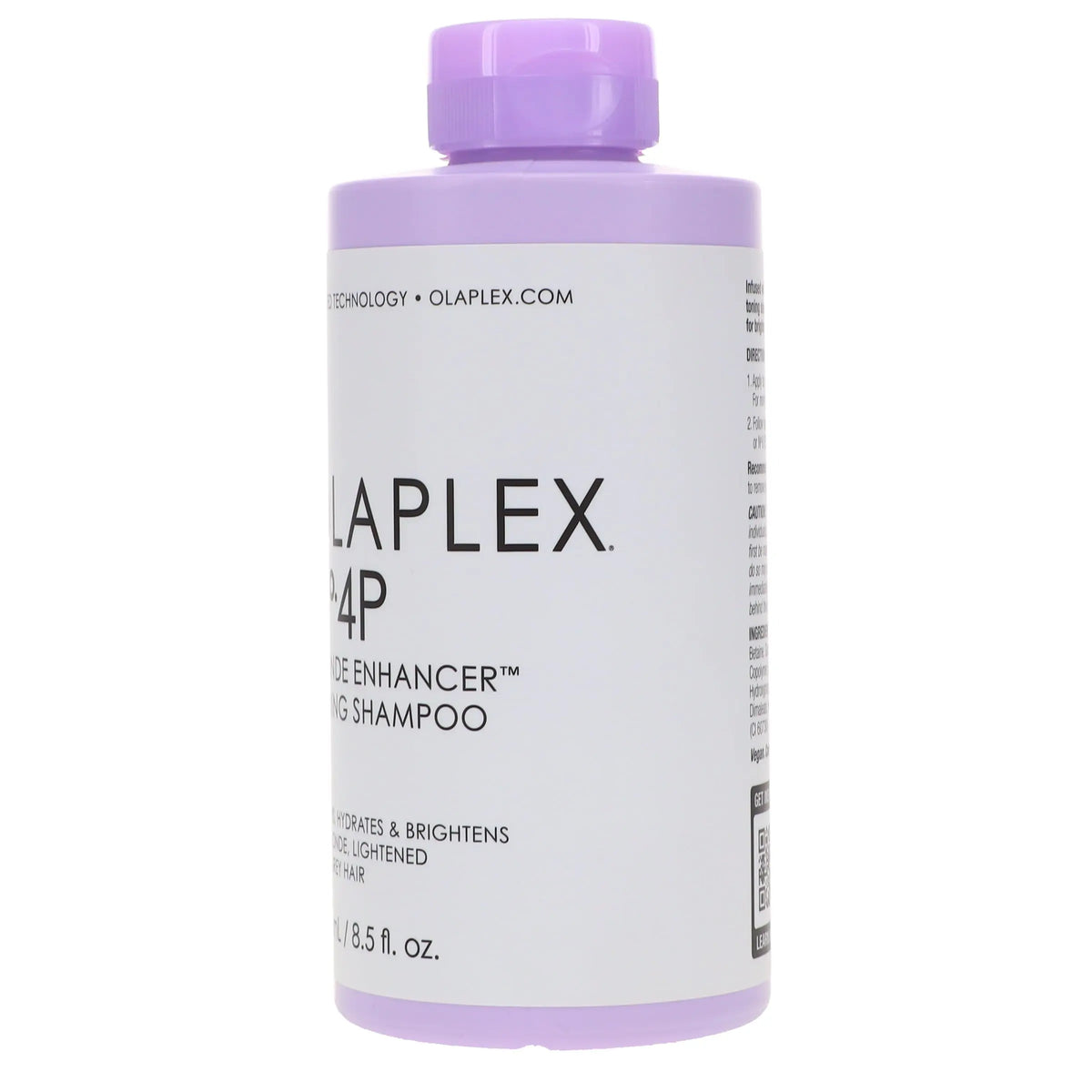 Olaplex No.4P Blonde Enhancer Toning Shampoo 250 ml — 250 ml bottle angled front view