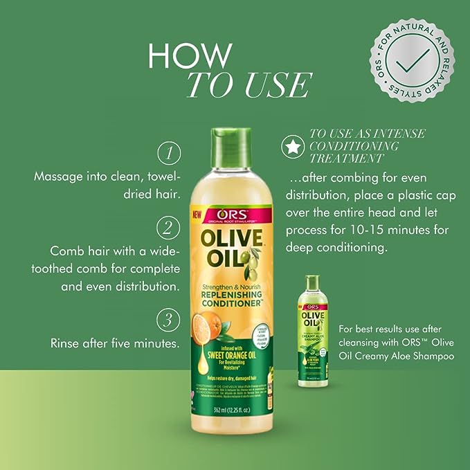 ORS Olive Oil Strengthen & Nourish Replenishing Conditioner - 12.5 oz ORS