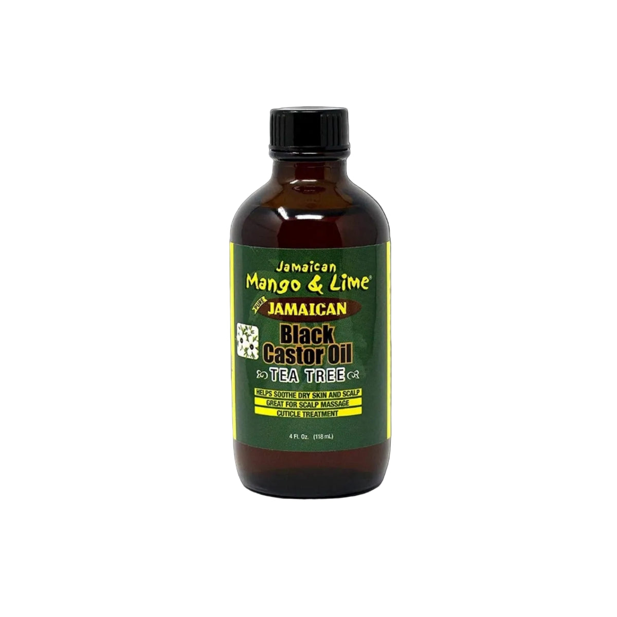 Jamaican Mango & Lime Black Castor Oil w/ Tea Tree Oil 4oz NSB