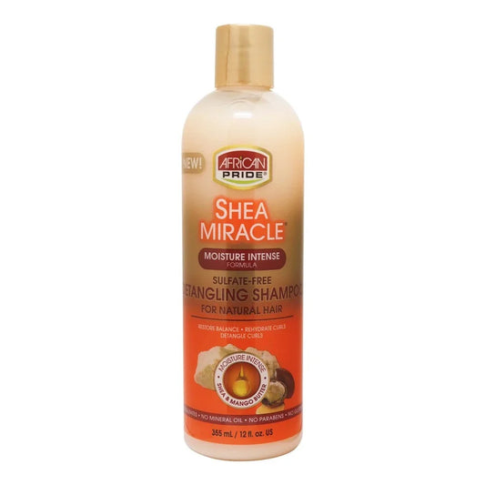 African Pride Shea Butter Miracle Moisture Intense Detangling Shampoo – 12 oz ANNS BEAUTY SUPPLY