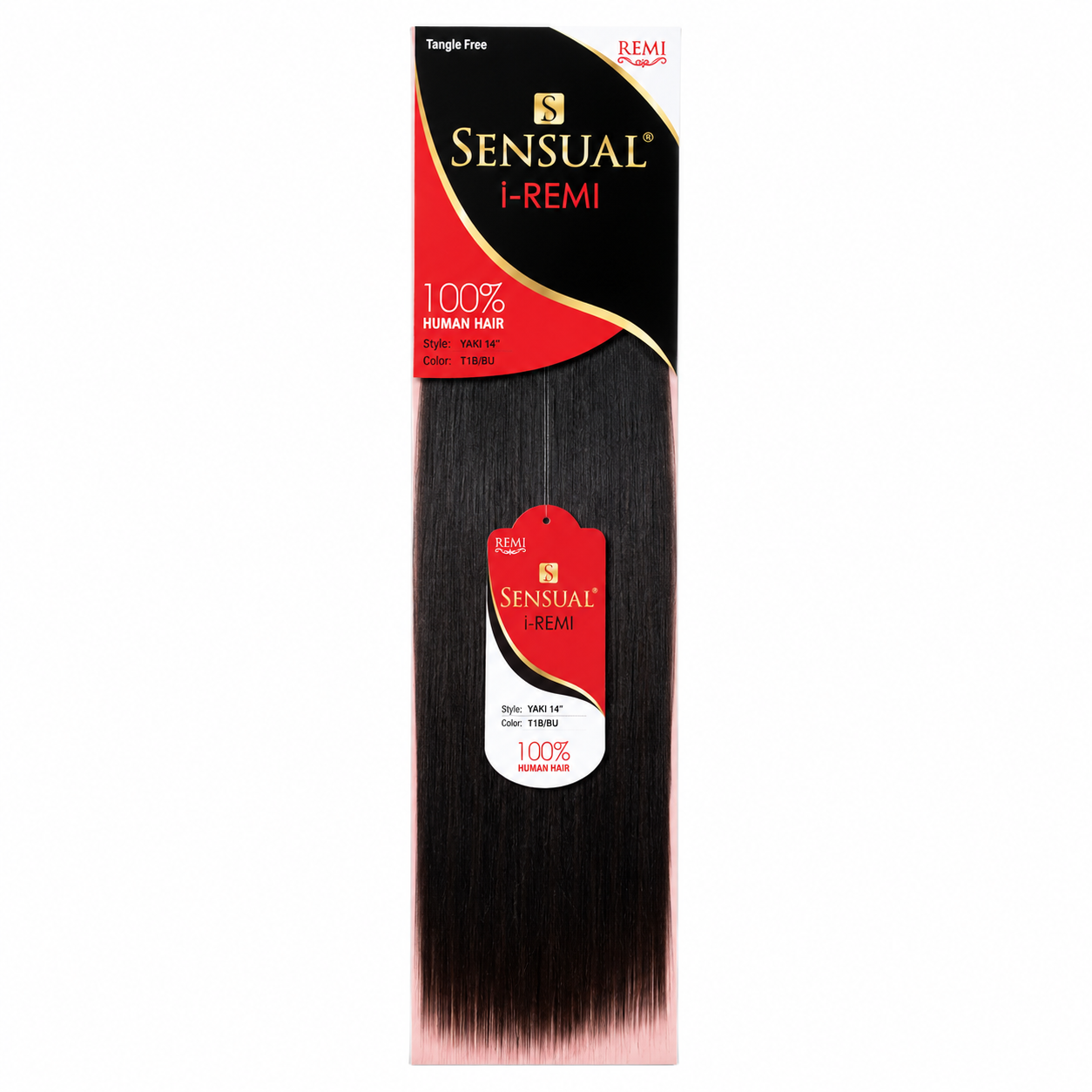 Sensual I Remy 100 Percent Human Hair Weave Yaki Straight Hair Extension