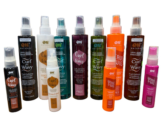 ON NATURAL - Curl n Wavy - Weave & Wig - Detangler (choose size & type)
