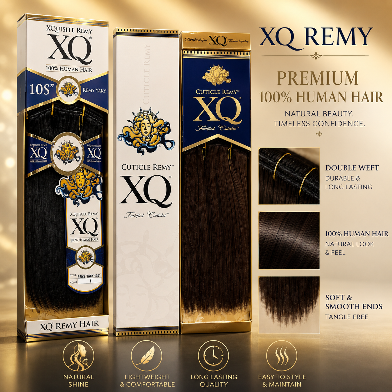 Remi Human Hair Weave Milkyway XQ Cuticle Remy Yaky