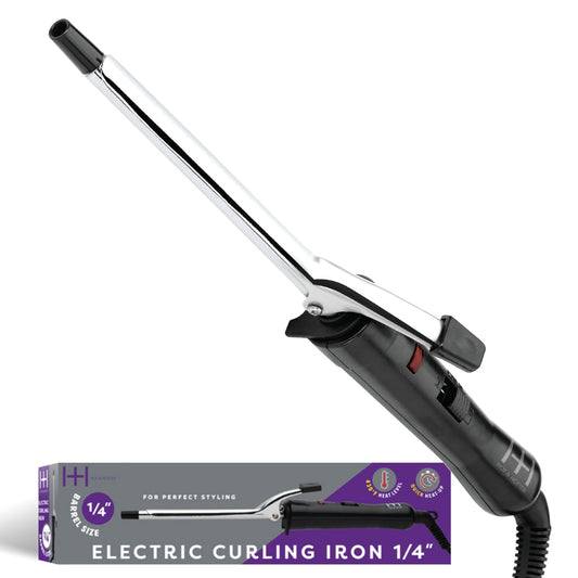 Hot & Hotter Electric Curling Iron 1/4 Inch — slim curling iron and retail box