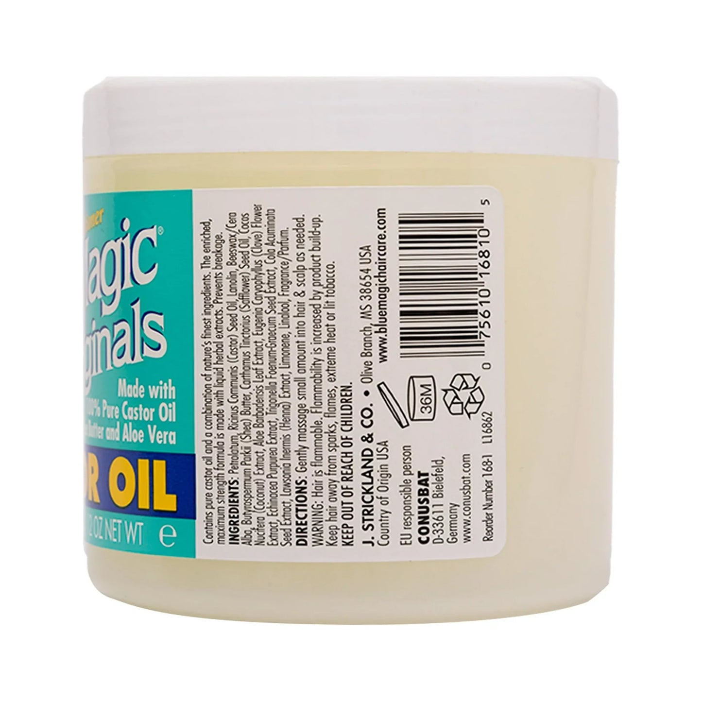 Blue Magic Originals Hair & Scalp Conditioner Castor Oil | Strengthening & Nourishing – 12 oz