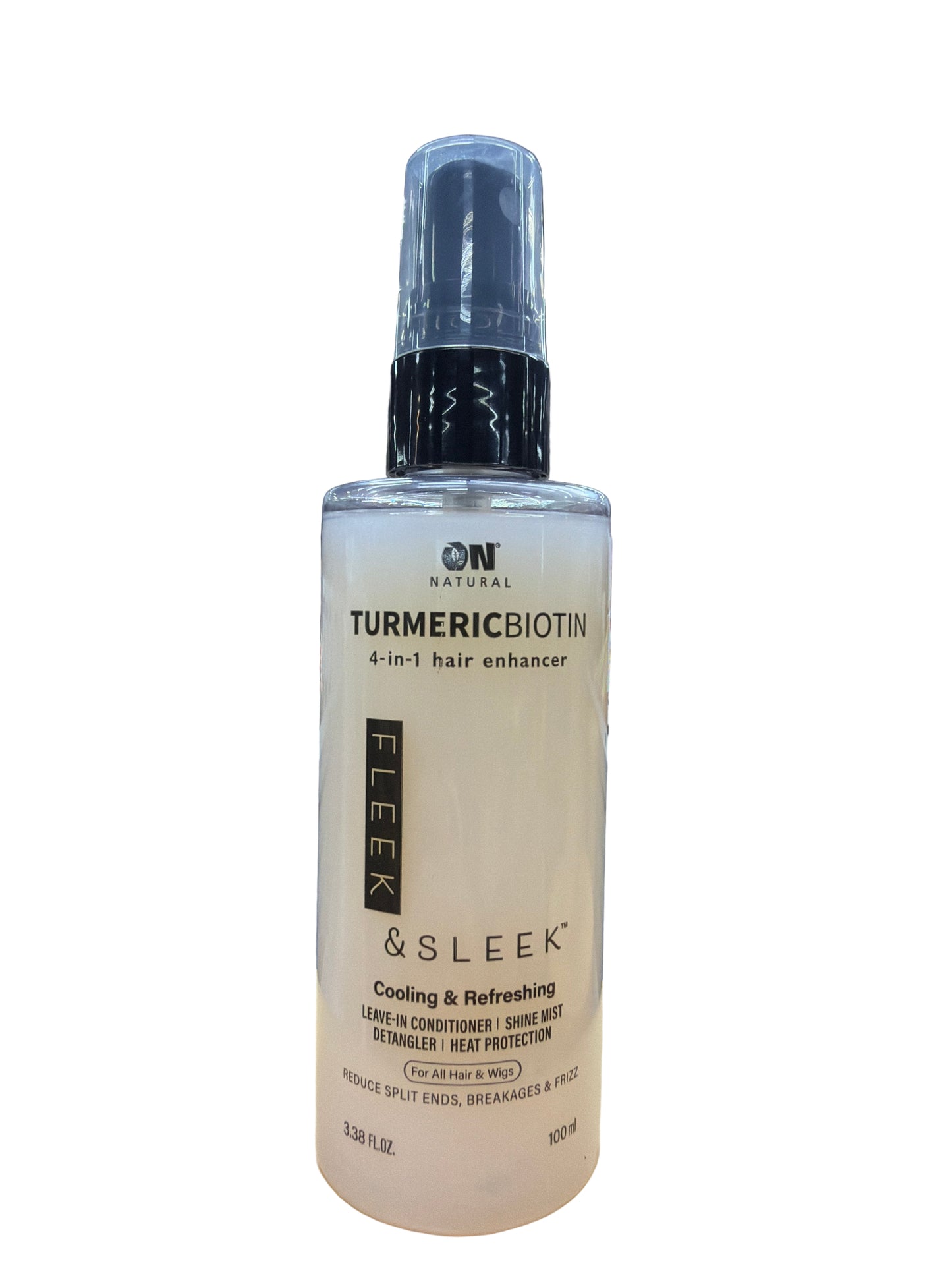 On Natural : Curl-n-Wavy 3-in-1 Curl Definer / Fleek & Sleek 4-in-1 Hair Enhancer for Straight Hair, 3.38 oz (choose type)