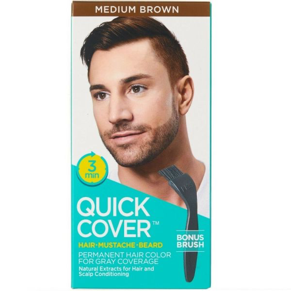 Kiss Quick Cover Hair/Mustache/Beard #QMC (PC) - Multiple Colors