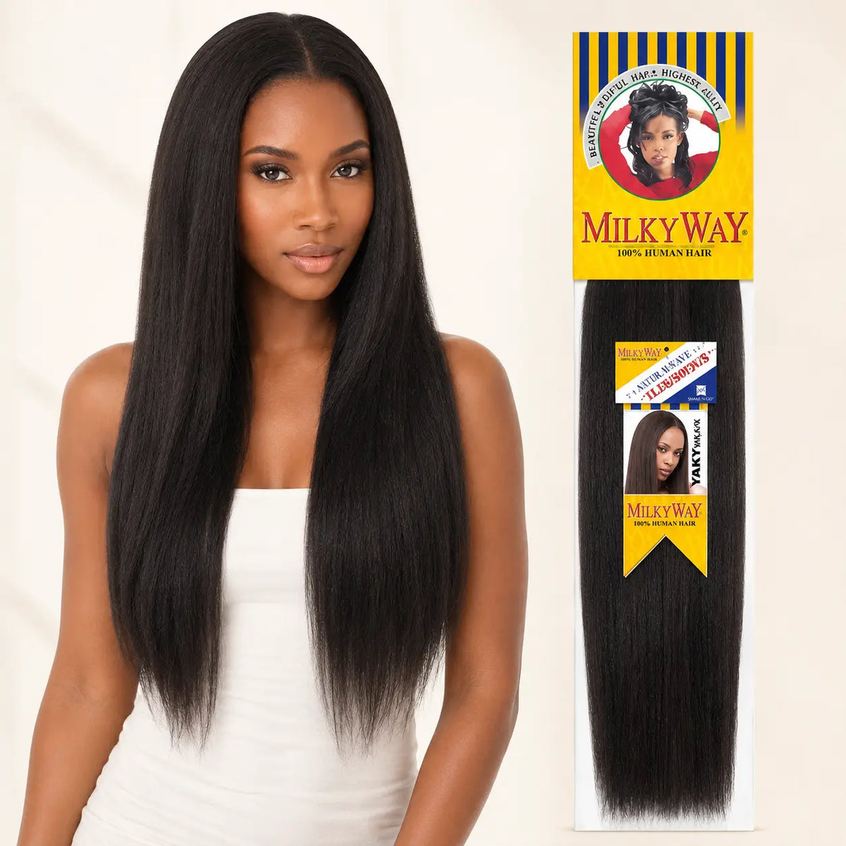 Human Hair Weave Milky Way Yaky Weave Ultimate Beauty Supply