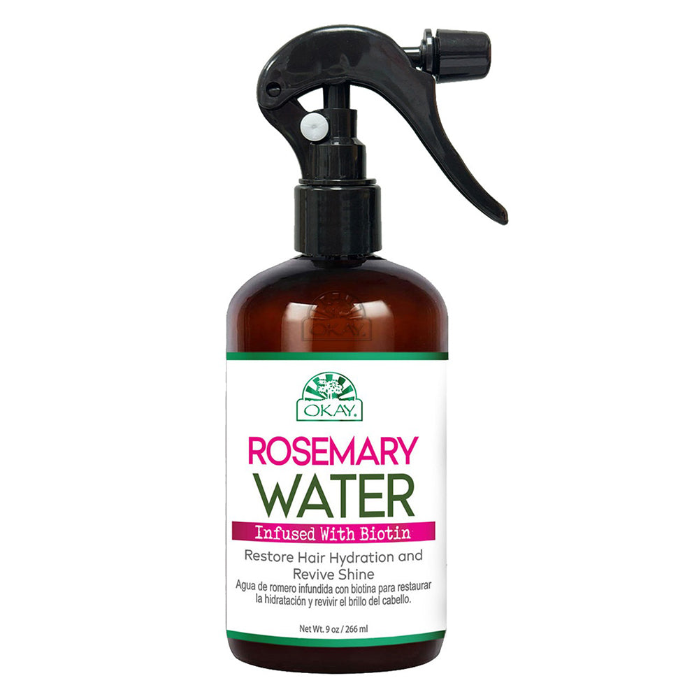 Okay Rosemary Water Infused with Biotin 9Oz (236ml) Okay Pure Natural