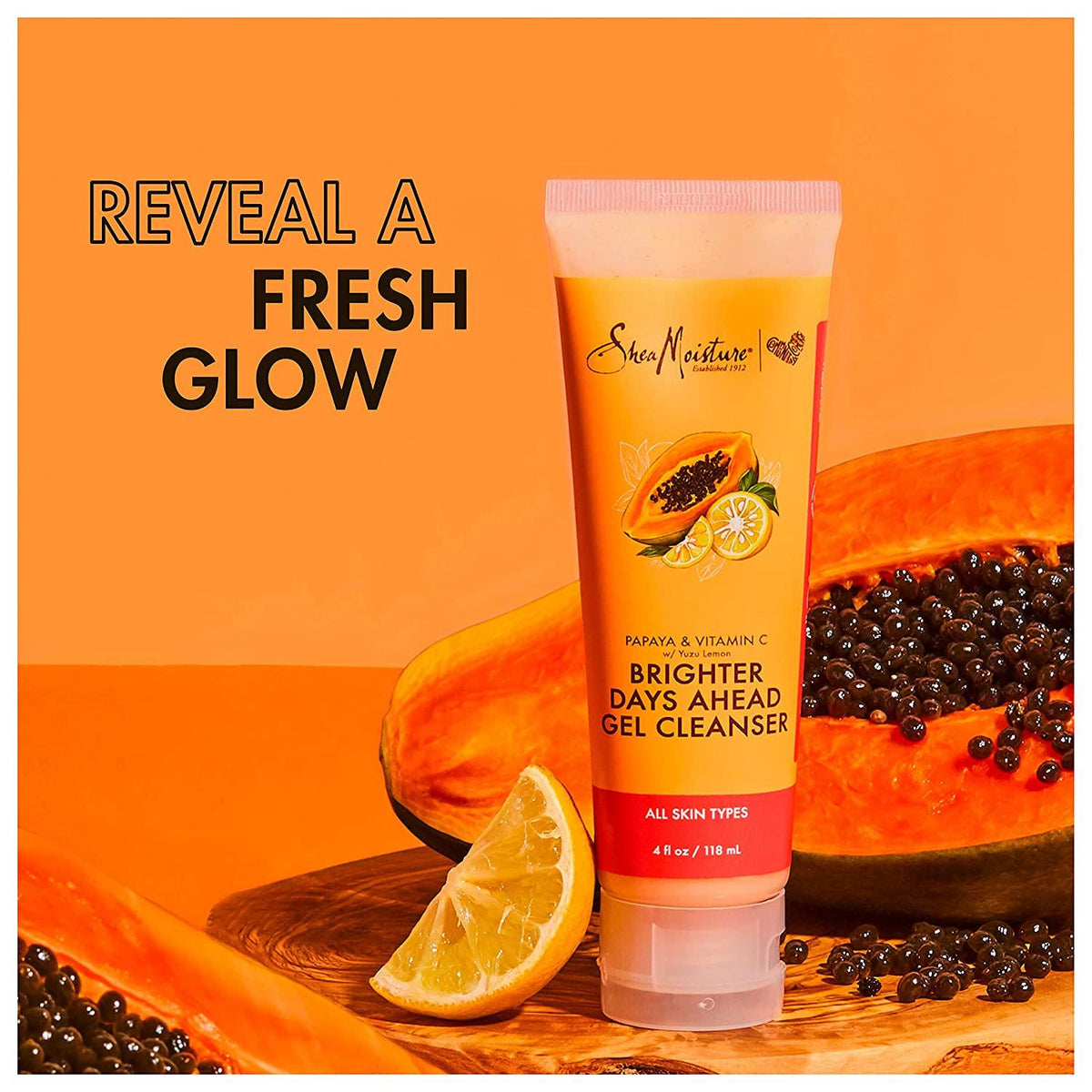 SheaMoisture Papaya &amp; Vitamin C Gel Cleanser for Uneven Skin Tone - 4 oz - Buy Online on GoSupps.com