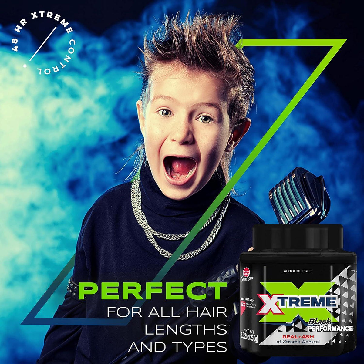 Xtreme Performance Black Styling Hair Gel with Aloe Vera 8.82 oz Jar - Pack of 12 - Buy Online on GoSupps.com