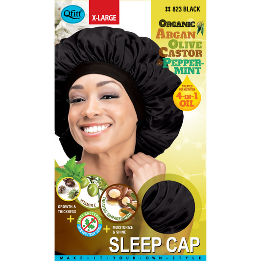 X-LARGE ORGANIC SLEEP CAP [BLACK] Piece
