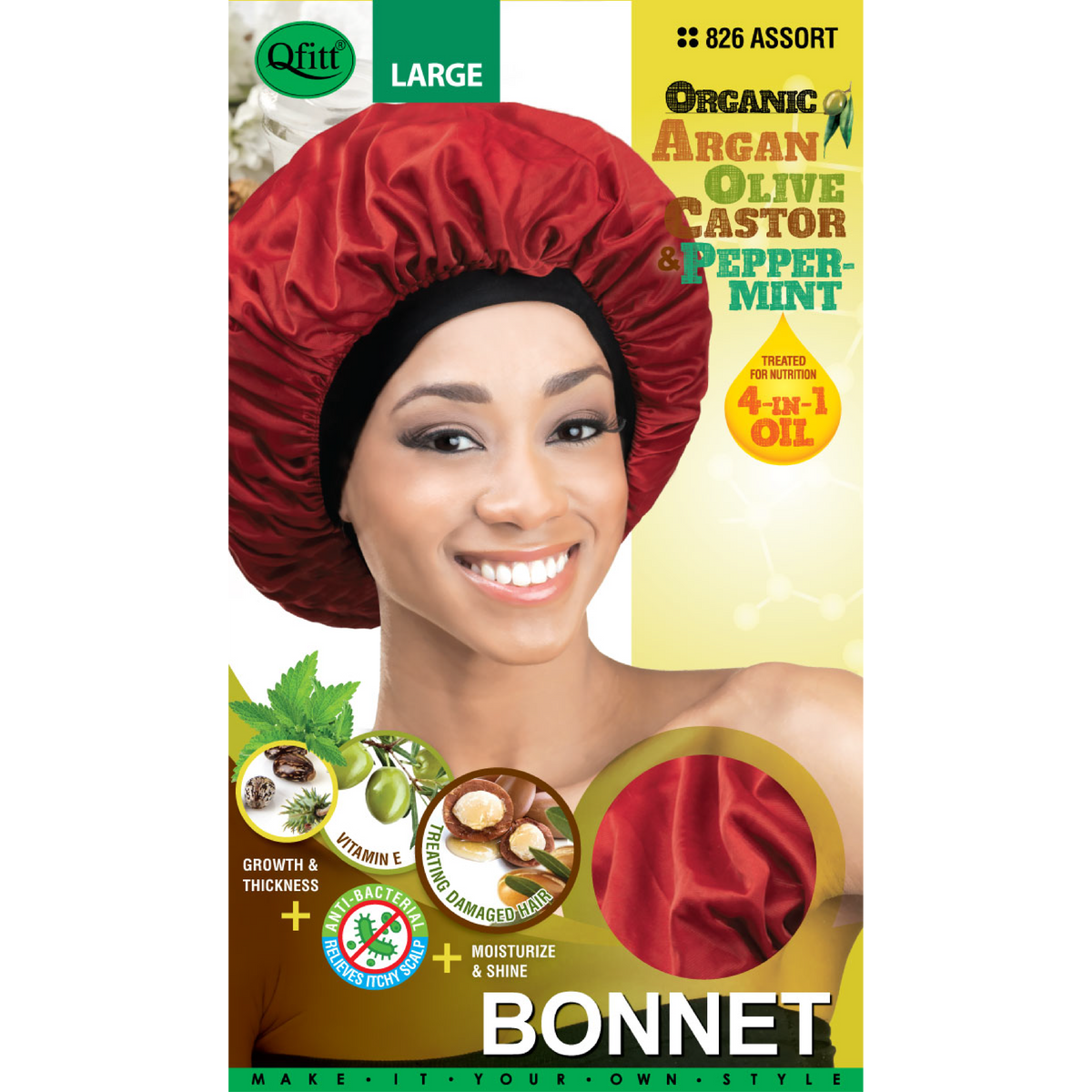LARGE ORGANIC BONNET [ASSORT-12 PIECES SET] Pack