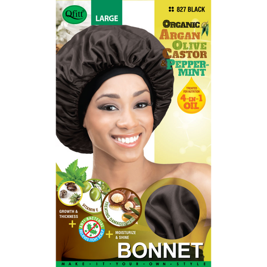 LARGE ORGANIC BONNET [BLACK] Piece