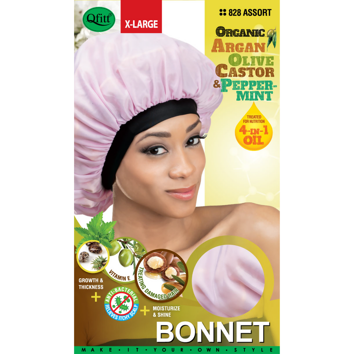 X-LARGE ORGANIC BONNET [ ASSORT-12 PIECES SET] Pack