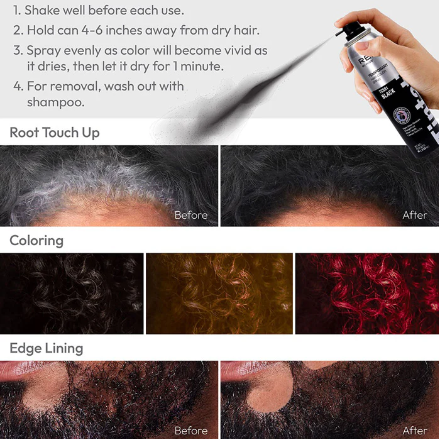 Tintation Temporary Hair Color Root Touch Up Color Spray Large 2.82 oz
