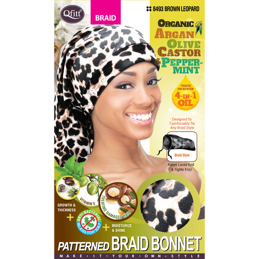 BRAID ORGANIC PATTERNED BONNET [ASSORT-12 PIECES SET] Pack