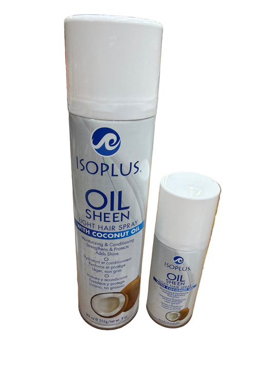 Isoplus Oil Sheen Light Hair Spray With Coconut Oil (choose size)