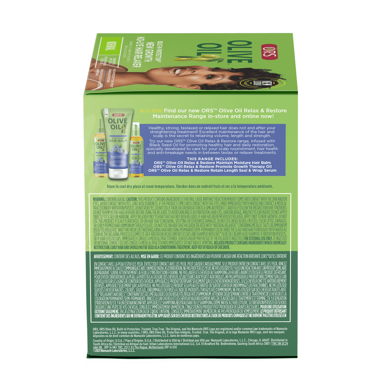 ORS Olive Oil New Growth No-Lye Relaxer Kit, Normal strength