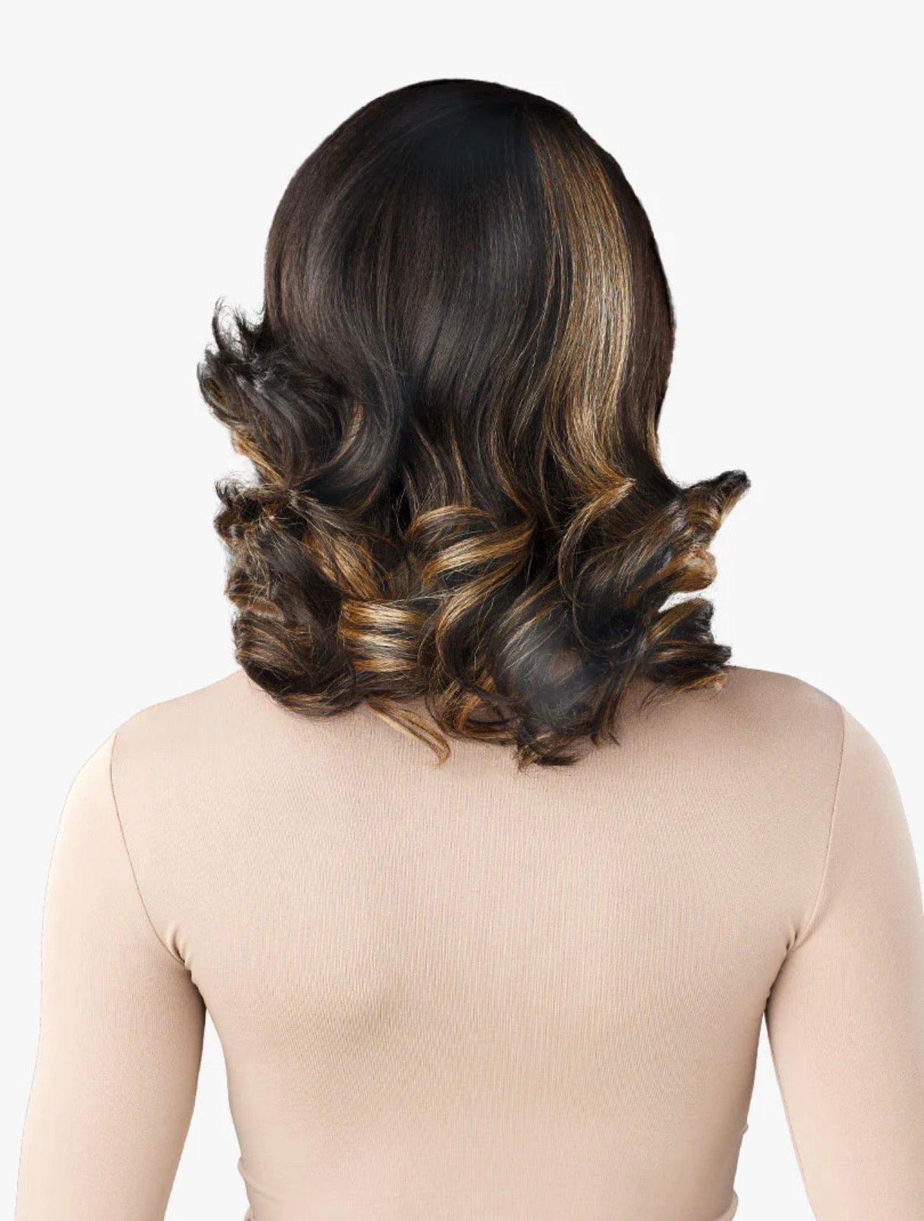 Sensationnel HD Lace Front Wig Curls Kinks N Co Glueless Kinky Edges 13X6 Kinky Barrel Curl 14"