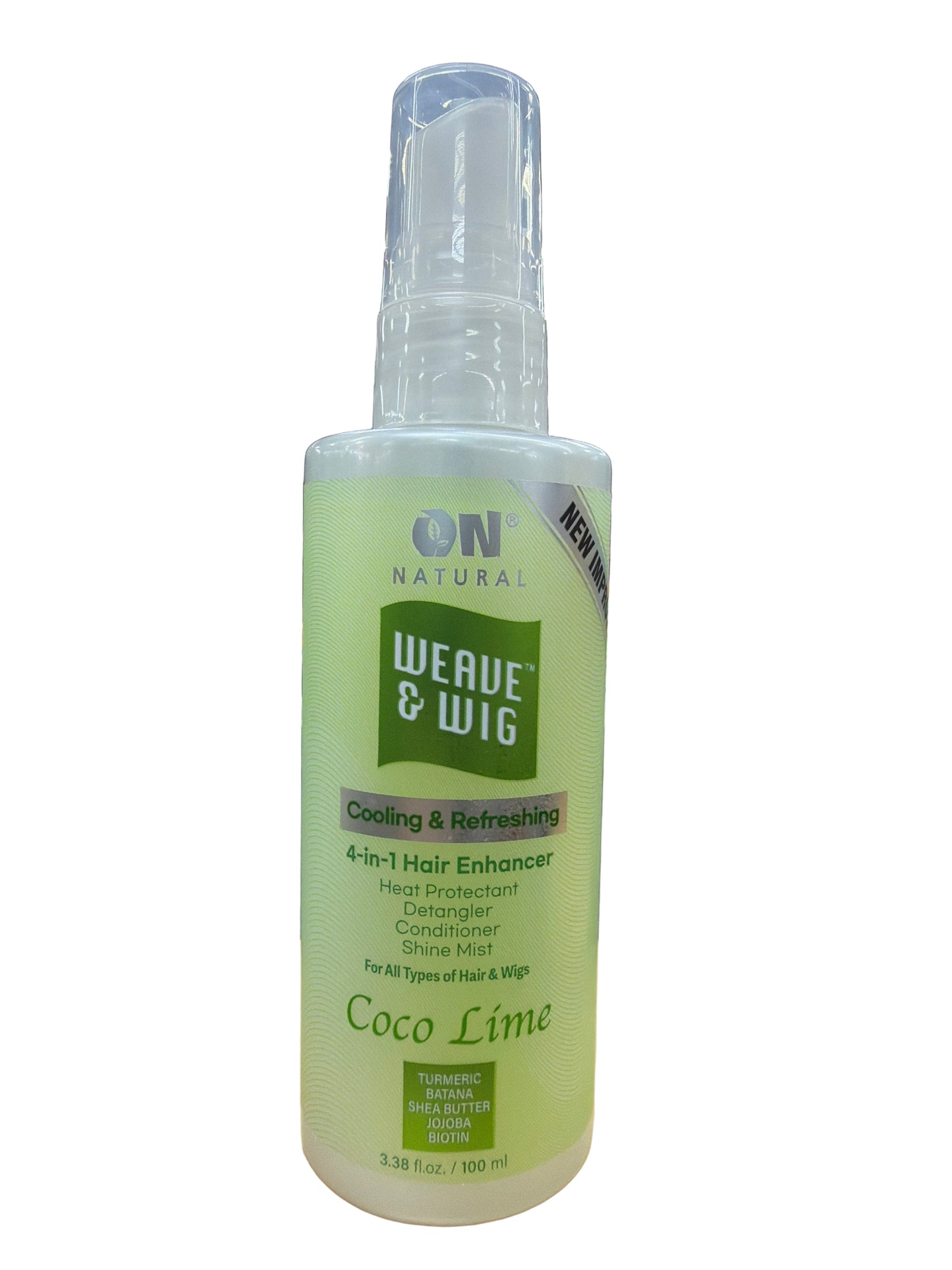 On Natural : Curl-n-Wavy 4-in-1 Hair Enhancer for Curly Hair / Weave & Wig 4-in-1 Hair Enhancer for Straight Hair, 3.38 oz (choose type)