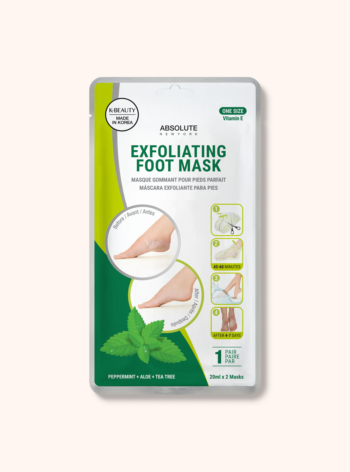 Exfoliating Foot Mask - a-612-citrus-lemon-grapefruit-green-tea