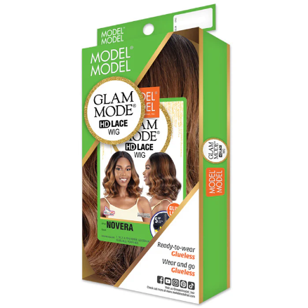 Model Model Glam Mode Glueless HD 5" Wide Deep Lace Part Wig - NOVERA