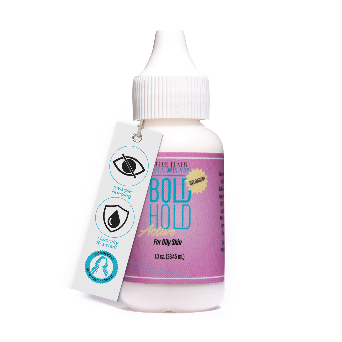 Bold Hold Active Reloaded Lace Wig Adhesive (1.3 oz) – Maximum Hold for Oily Skin & Active Lifestyles | By The Hair Diagram® The Hair Diagram