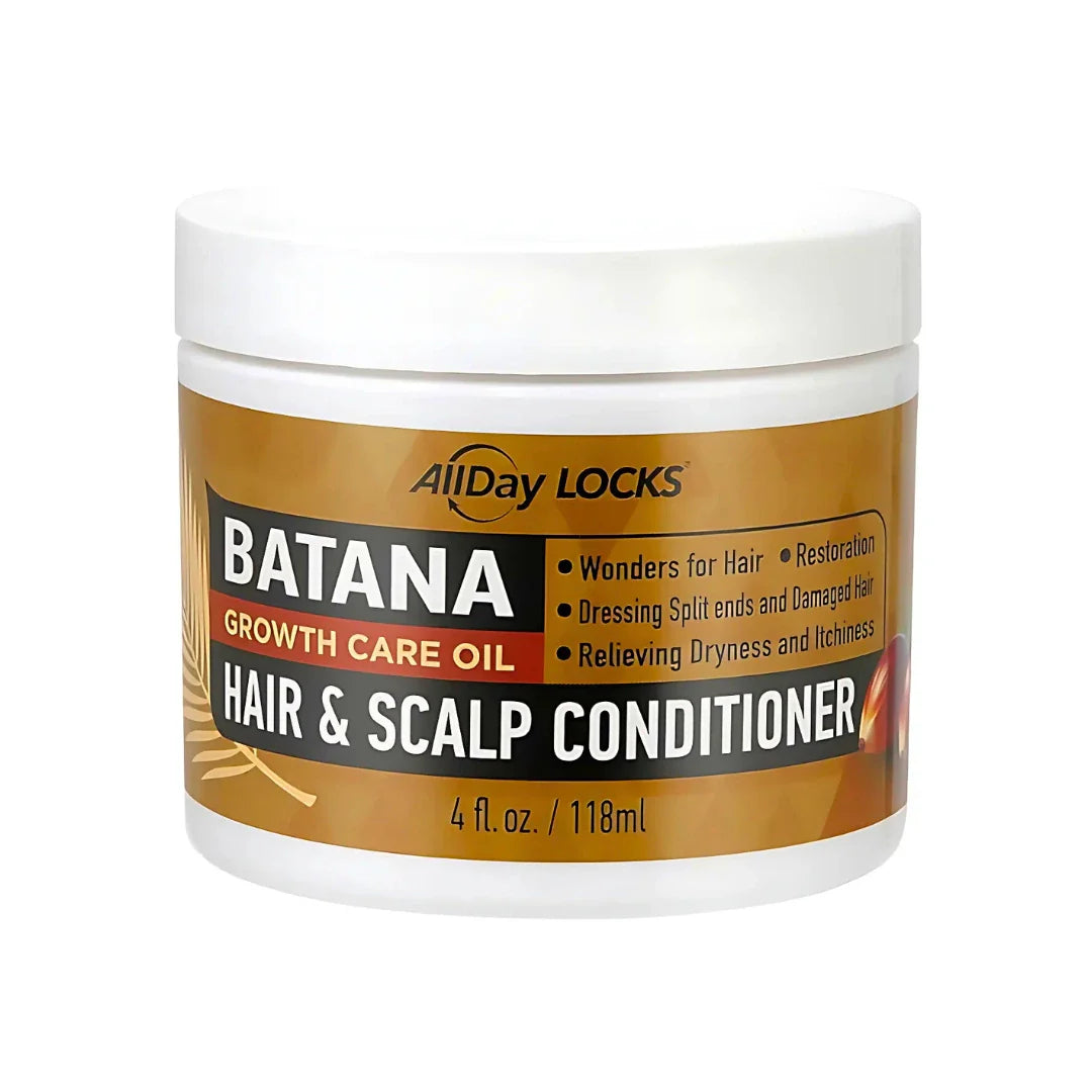 AllDay Locks Batana Hair & Scalp Conditioner 4 oz front jar
