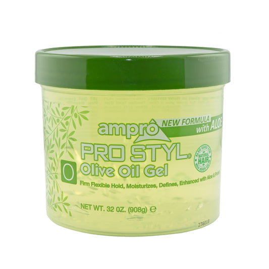 Ampro Pro Styl Olive Oil Gel with Aloe 32 oz — 32 oz Olive Oil Gel with Aloe jar front