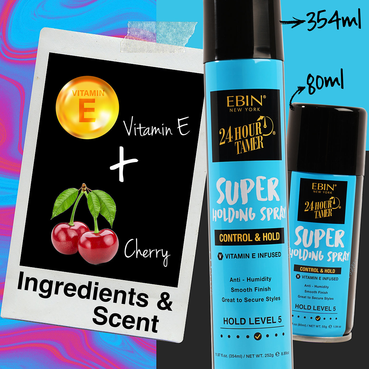 24 Hour Tamer Super Holding Spray - EBIN NEW YORK