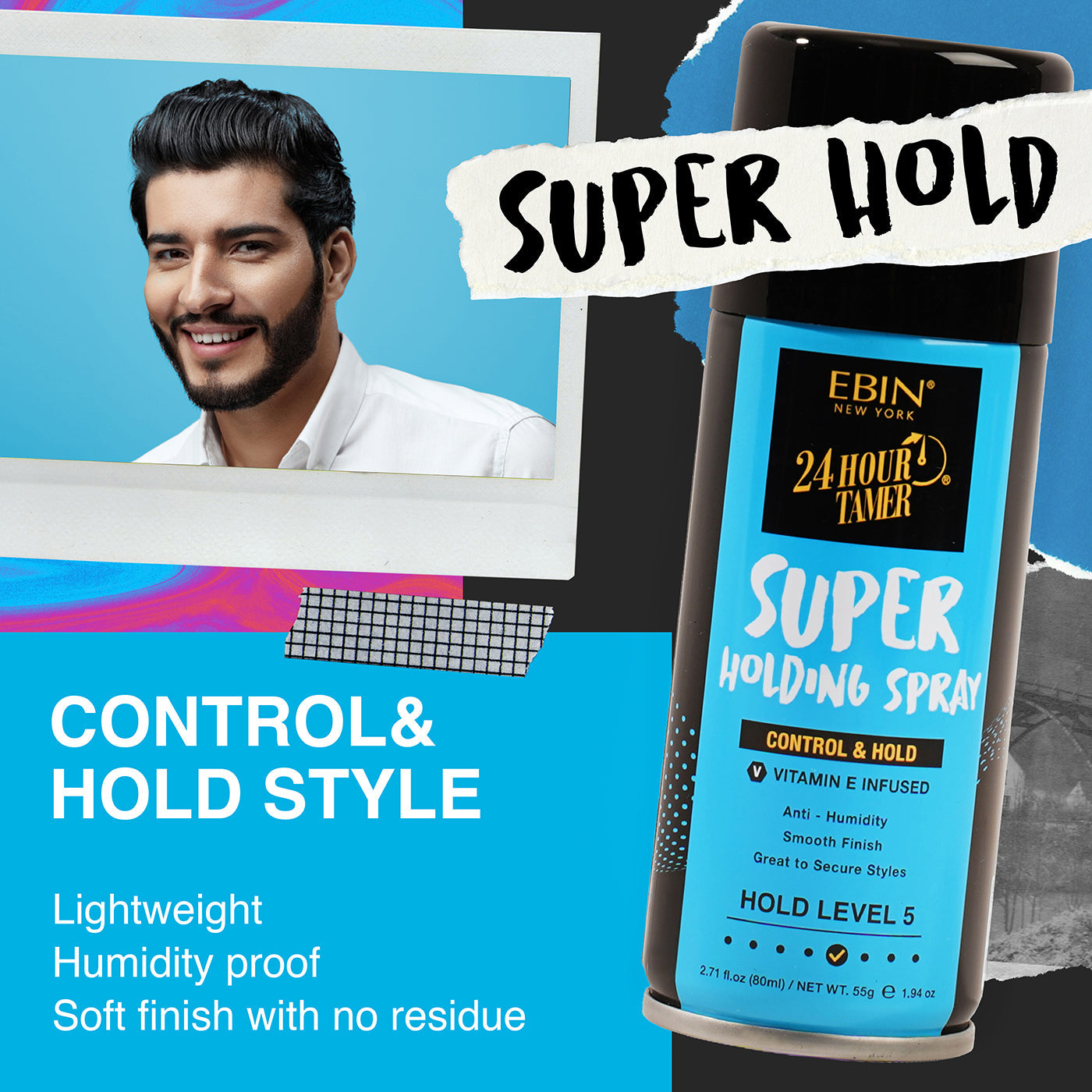 24 Hour Tamer Super Holding Spray - EBIN NEW YORK