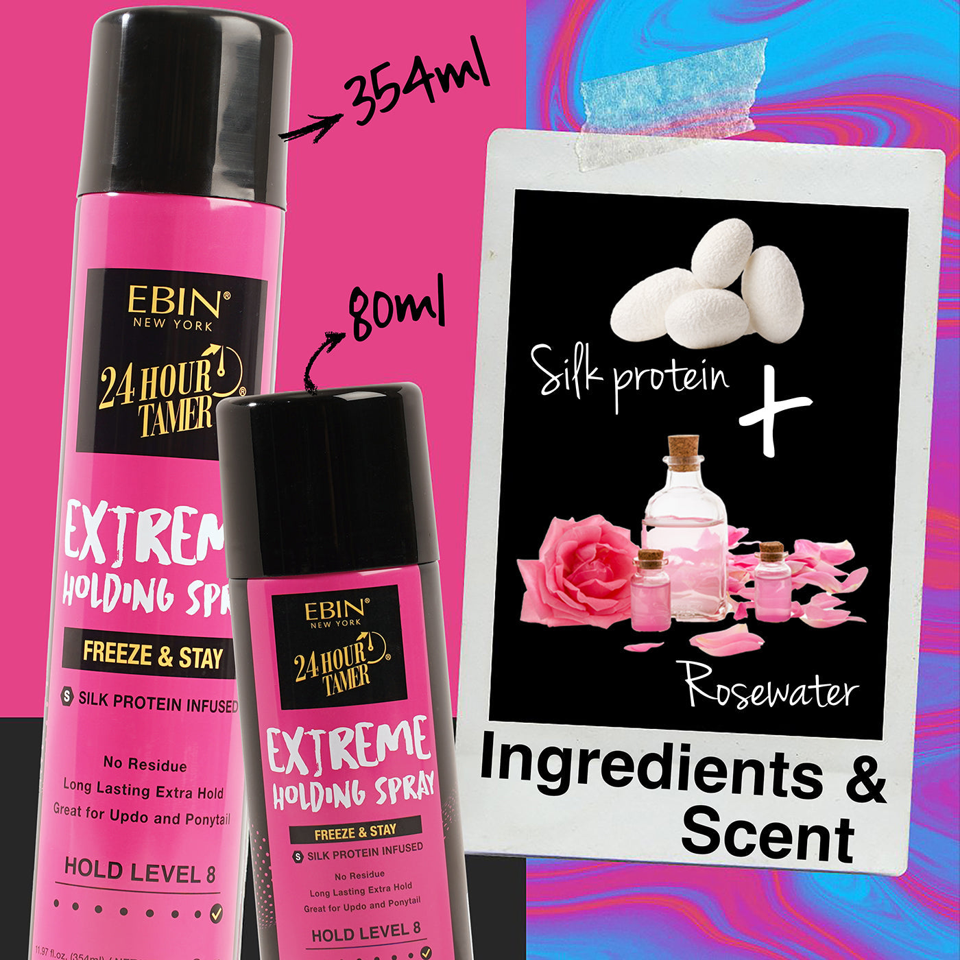 24 Hour Tamer Extreme Holding Spray - EBIN NEW YORK