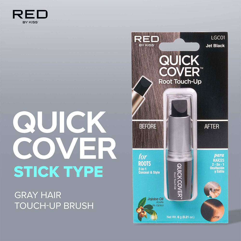 Red By Kiss Quick Cover Root Touch-Up Stick Temporary & Water-Resistant