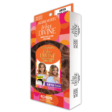 Model Model Miss Divine Glueless Human Hair Blend HD Lace Front Wig - ANYA
